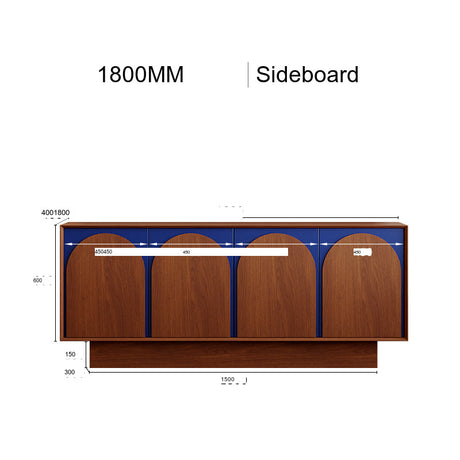 KOCU HOME Alessia Rustic Solid Wood TV Cabinet from KOCU HOME