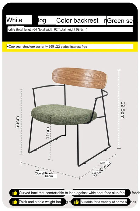 ABOUT WHITE Elowen Cozy Modern Dining Chair from ABOUT WHITE