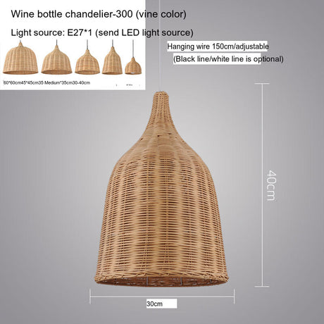BOJI Takumi Elegant Bamboo Ceiling Lamp from BOJI