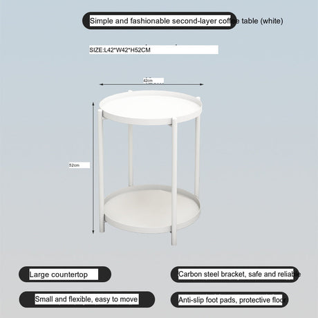 A&D Lysander Minimalist Wrought Iron Coffee Table from A&D