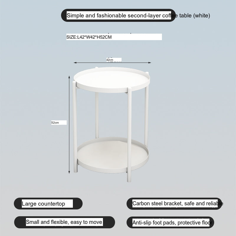 A&D Lysander Minimalist Wrought Iron Coffee Table from A&D