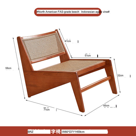 RATTAN FURNITURE Ariella Nordic Relaxation Lounge Chair from RATTAN FURNITURE