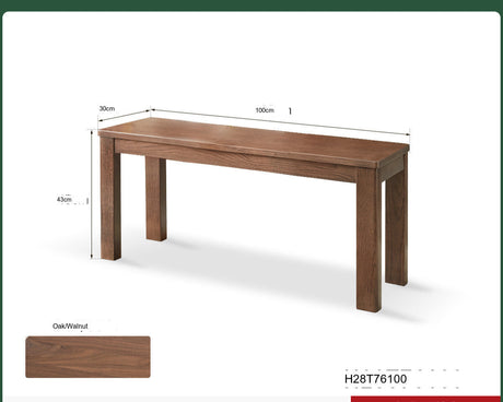 GENJI Hiroshi Minimalist Solid Wood Bench from GENJI