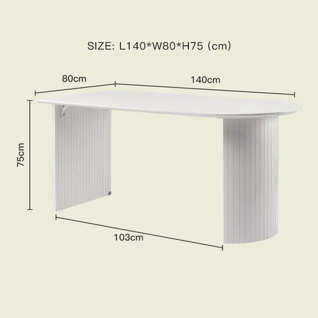 LAZYSPACE Claire Oval Rock Board Table from LAZYSPACE