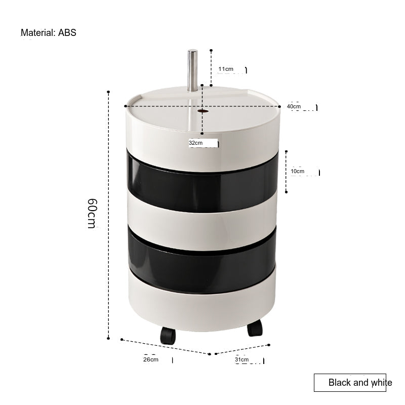 NIYE Santiago Elegant Space-Saving Rotating Storage Cabinet from NIYE