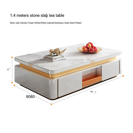 QUANMU Elowen Sleek Modern Coffee Table from QUANMU