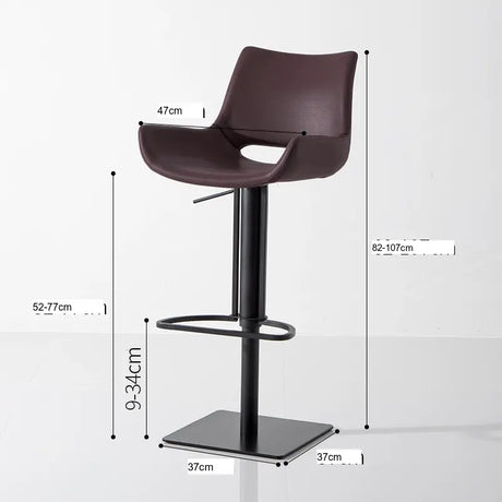 ABOUT WHITE Isabeau Nordic Simple High-Foot Bar Chair with Rotation & Light Luxury. from ABOUT WHITE