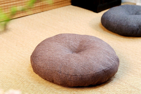PAULOWNIA Takamatsu Cozy Thick Circular Cushion Meditation Futon from PAULOWNIA