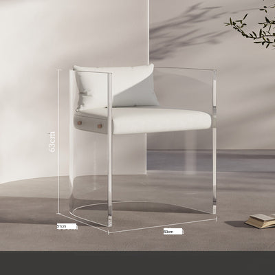 ROOMHOME Alaric Elegant White Scandinavian Acrylic Dressing Table from ROOMHOME