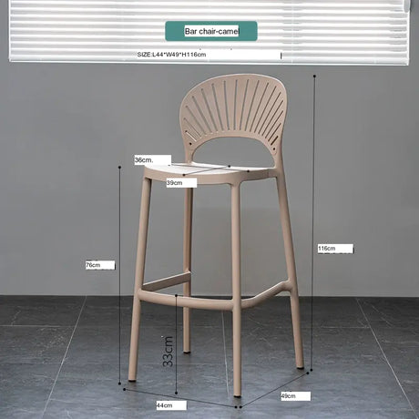 ABOUT WHITE Matilda Contemporary Chic Bar Stool from ABOUT WHITE