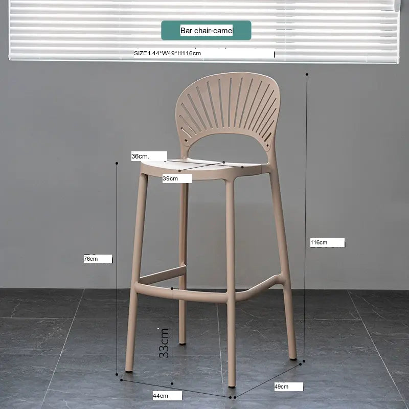 ABOUT WHITE Matilda Contemporary Chic Bar Stool from ABOUT WHITE