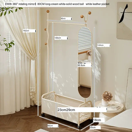ABOUT WHITE Celestia Elegant Flexible Dressing Mirror Stand. from ABOUT WHITE