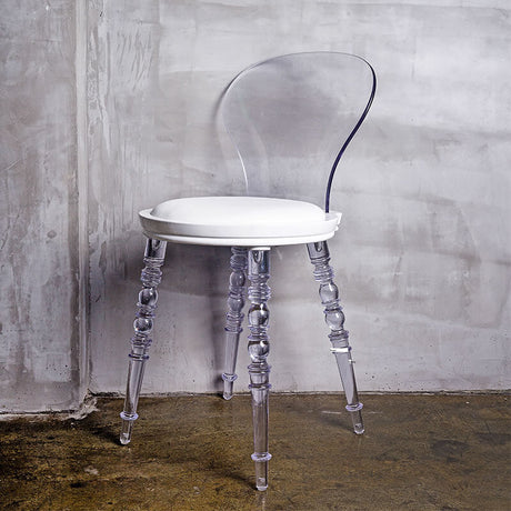 NIYE Isolde Chic Transparent Dining Stool from NIYE