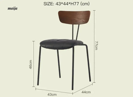 LAZYSPACE Benjamin Industrial Wind Dining Chair from LAZYSPACE