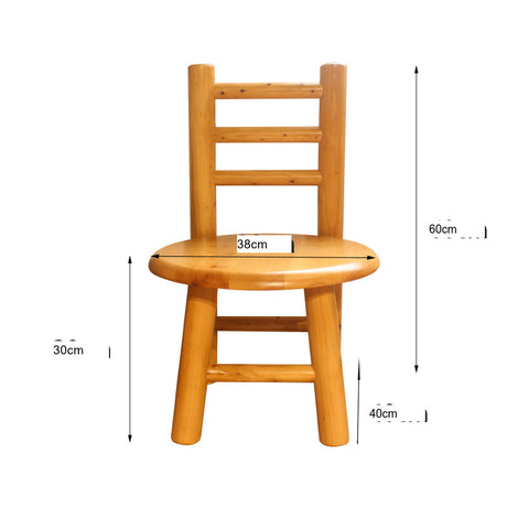 BAIYA SHUNAN Zoltar Rustic Cypress Wood Dining Stool from BAIYA SHUNAN