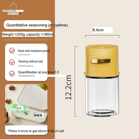 MH Araceli Modern Kitchen Salt Container with Control Mechanism from MH