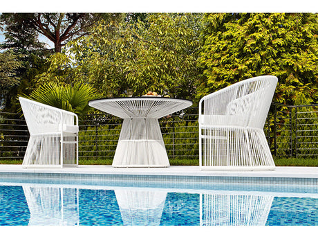 DIME GARDEN Santiago Elegant Rattan Chair Set Outdoor Table from DIME GARDEN