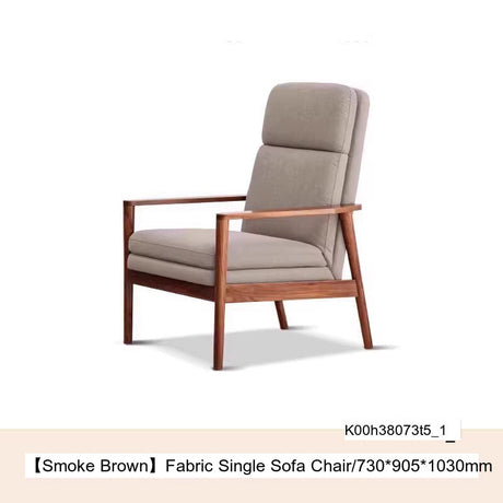 GENJI Hiroshi Sleek Solid Wood Lounge Chair from GENJI