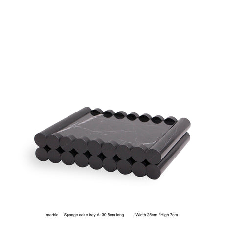 VAVINCI Soraya Elegant Luxury Travertine Marble Tray from VAVINCI