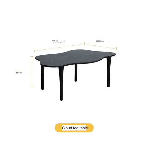 HANKE Santiago Sleek Minimalist Black Coffee Table from HANKE