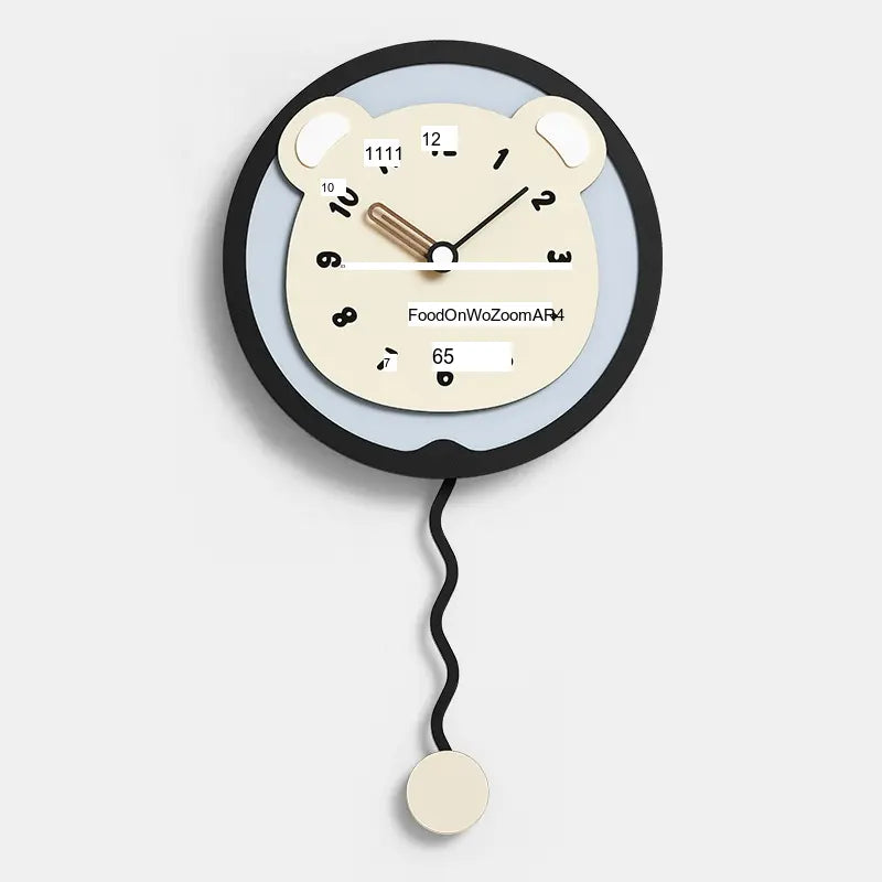 MANDELA Alhambra Creamy Artistic Minimalist Wall Clock from MANDELA
