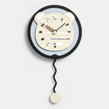 MANDELA Alhambra Creamy Artistic Minimalist Wall Clock from MANDELA