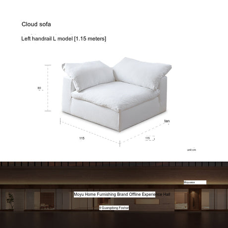 MOYU Isolde Plush Down Comfort Module Sofa from MOYU