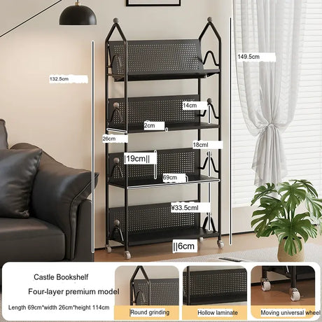 XIMIKA Hiroko Versatile Iron Children's Bookshelf Rack from XIMIKA