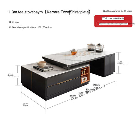 QUANMU Seraphina Luxe Modern Coffee Table from QUANMU