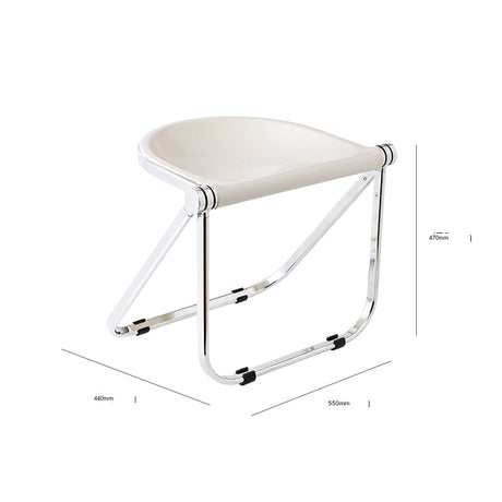 THOUGHTS Marcellus Transparent Folding Makeup Stool from THOUGHTS