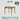 ABOUT WHITE Santiago Scandinavian Minimalist Glass Dining Table from ABOUT WHITE