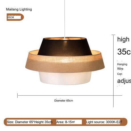 MAILANG Haruka Elegant Fabric Pendant Ceiling Lamp from MAILANG
