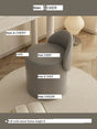 MOXER Elowen Luxurious Leather Makeup Stool from MOXER