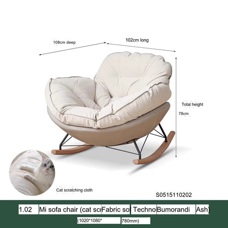GENJI Harukaze Eco-Friendly Minimalist Rocking Chair from GENJI