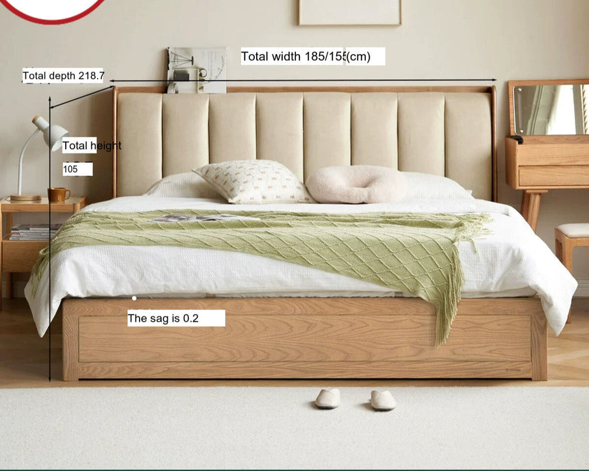 GENJI Takamatsu Elegant Solid Wood Storage Bed from GENJI