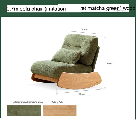 GENJI Alaric Contemporary Solid Wood Rocking Chair from GENJI
