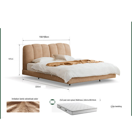 GENJI Aracely Luxurious Soft Fabric Bed for Modern Bedrooms from GENJI