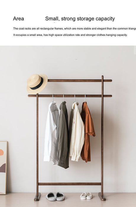Jessie Solid Wood Clothing Rack from maija