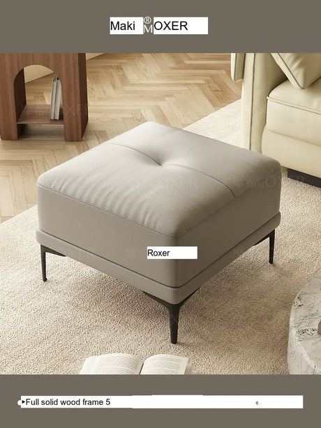 MOXER Elowen Luxe Solid Wood Latex Footstool from MOXER