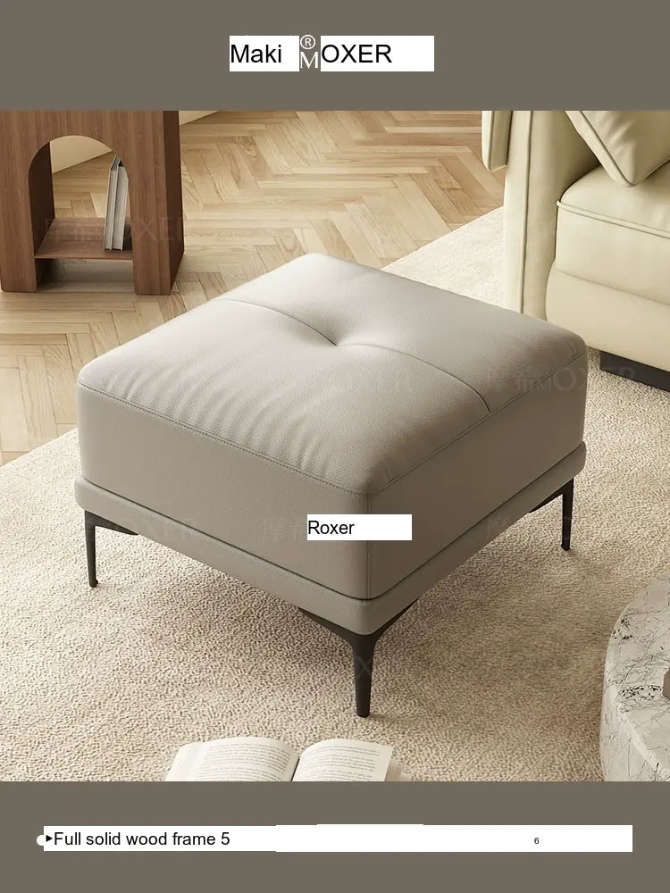 MOXER Elowen Luxe Solid Wood Latex Footstool from MOXER