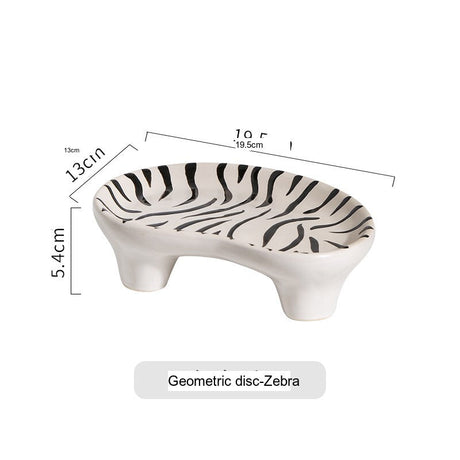 LIVETAI Marquess Hand-Painted Zebra Pattern Vase Decor from LIVETAI