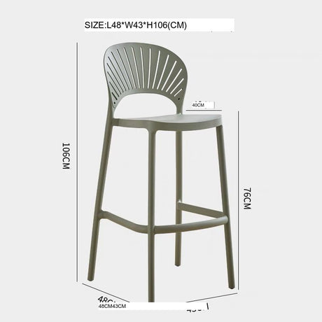 NIYE Tamsin Sleek Stackable Bar Stool from NIYE