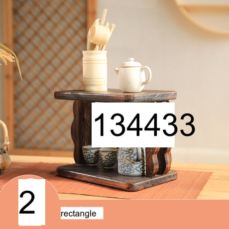 PAULOWNIA Isolde Rustic Wooden Teapot Set with Accessory Storage from PAULOWNIA