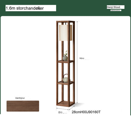 GENJI Isadora Elegant Solid Wood Shelf Cabinet from GENJI