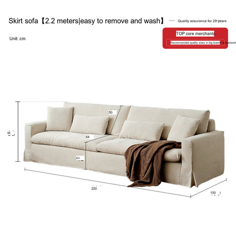 QUANMU Elowen Cozy Cream Wabi-Sabi Living Room Cloud Sofa Module from QUANMU