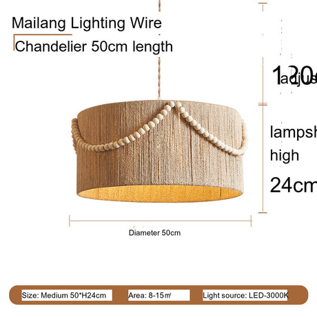 MAILANG Elowen Vintage Boho Chic Ceiling Lamp from MAILANG