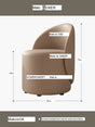 MOXER Araceli Elegant Leather Makeup Stool from MOXER