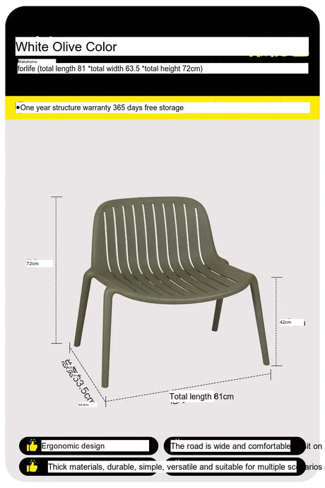 ABOUT WHITE Elowen Minimalist Comfortable Recliner Chair from ABOUT WHITE
