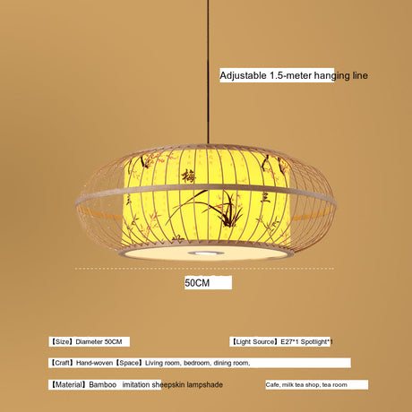 BOJI Elowen Traditional Woven Lights Ceiling Lamp from BOJI