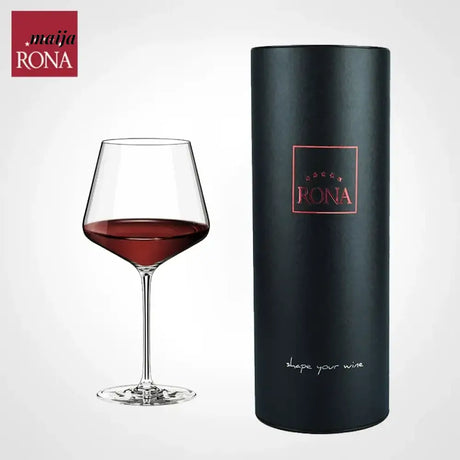 RONA Burgundy Red Wine Glass Crystal Collection from HOBBYTREE